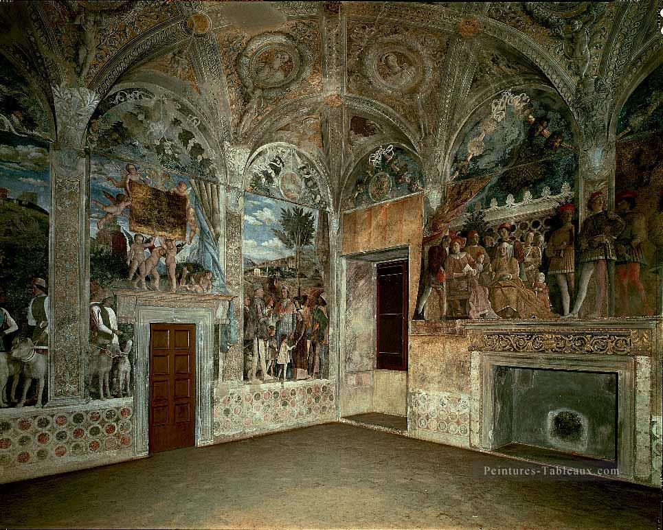 Vue de l’ouest et des murs nord Renaissance peintre Andrea Mantegna Peintures à l'huile